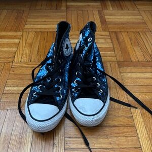 Converse W7 Sequined Blue